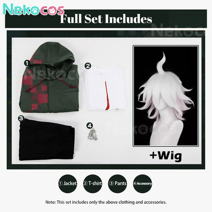 【Nekocos】Game Cosplay Nagito Komaeda Cosplay Costume | In Stock