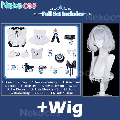 【Nekocos】Game Arknights Cosplay Rosmontis Airy Dream Cosplay Costume Premium Edition | Custom-Tailor