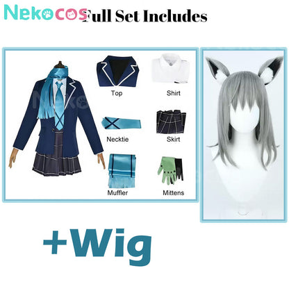【Nekocos】Game Blue Archive Cosplay Shiroko Sunaookami Cosplay Costume | In Stock