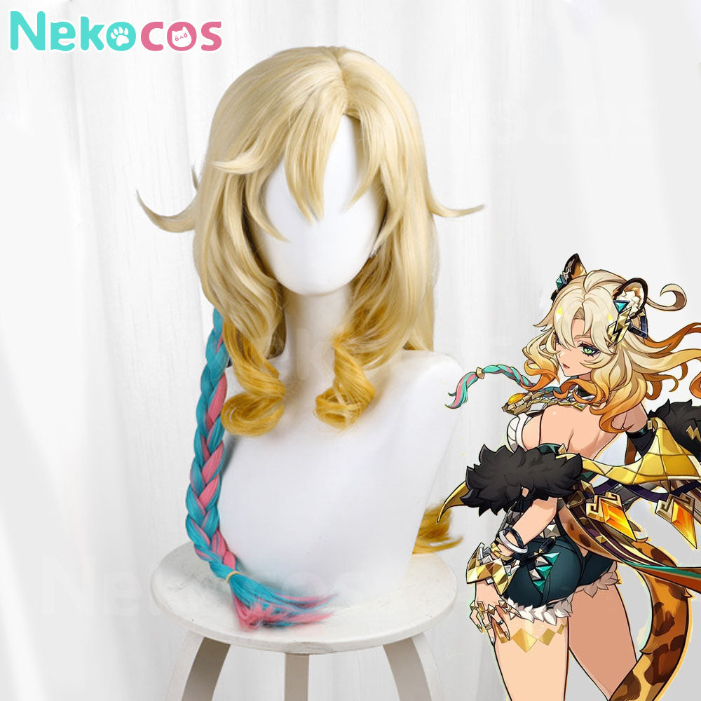 【Nekocos】Game Genshin Impact Cosplay Xilonen Cosplay Wig | In Stock